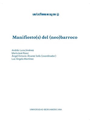 cover image of Manifiesto(s) del (neo)barroco